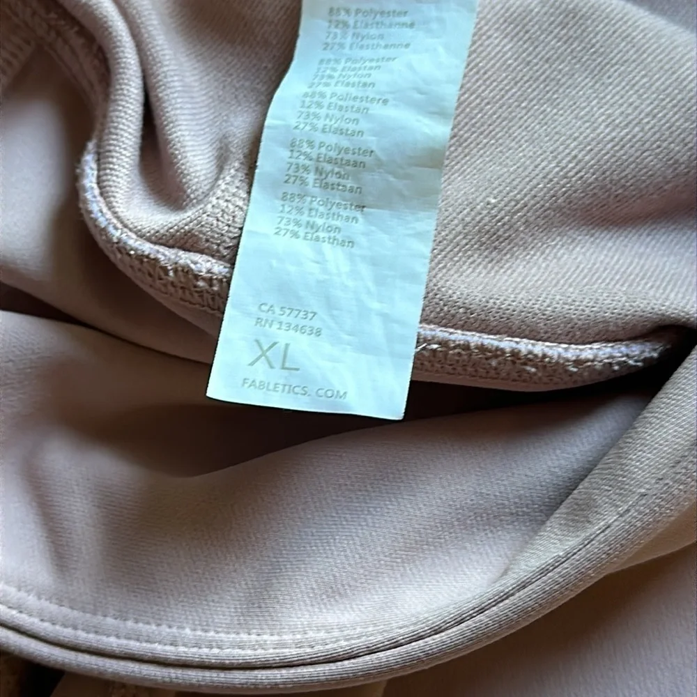 Fabletics Active Light Mauve Pink Compression Full Length Leggings Size XL - Picture 9 of 13